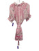 Juliet Dunn Size 1 Pink & White Missing Fabric Tag Tie Dye Sequin Detail Dress Pink & White / 1