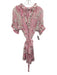 Juliet Dunn Size 1 Pink & White Missing Fabric Tag Tie Dye Sequin Detail Dress Pink & White / 1