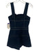 Maeve by ANTHROPOLGIE Size 6 Navy Blue Viscose Blend Contrast Stitch Romper Navy Blue / 6