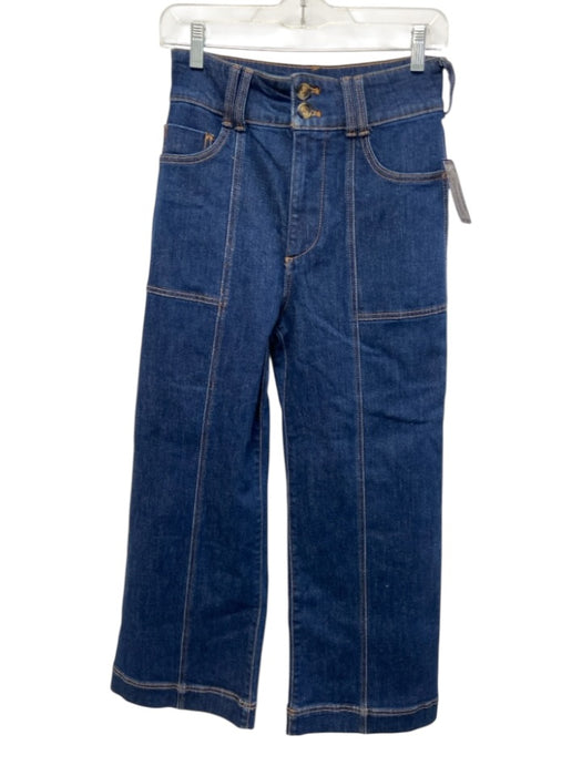 Pilcro Size 27 Dark Wash Cotton Blend Denim High Rise Button & Zip Fly Jeans Dark Wash / 27