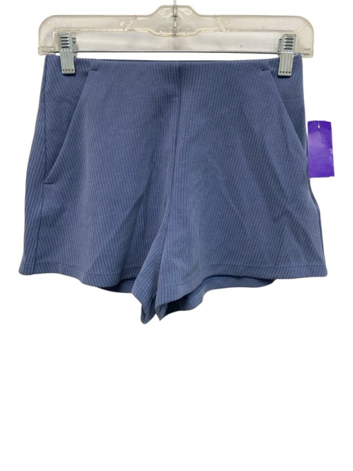 Lululemon Size 4 Slate Blue Polyester Blend Elastic Waistband Ribbed Shorts Slate Blue / 4