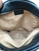 Gucci Black Leather Zip Top Chevron Quilt Circle Crossbody Bag Black