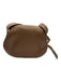 Chloe Brown Leather Flap Top Saddle Adjustable Strap Crossbody Bag Brown / Mini