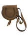 Chloe Brown Leather Flap Top Saddle Adjustable Strap Crossbody Bag Brown / Mini