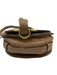 Chloe Brown Leather Flap Top Saddle Adjustable Strap Crossbody Bag Brown / Mini