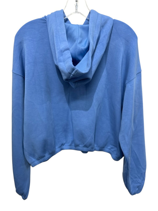 Spanx Size M Light Blue Modal Blend Long Sleeve Cropped Hoodie Sweatshirt Light Blue / M