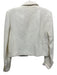 House of Harlow Size M Cream White Cotton Blend Gold Buttons Tweed Blazer Jacket Cream White / M