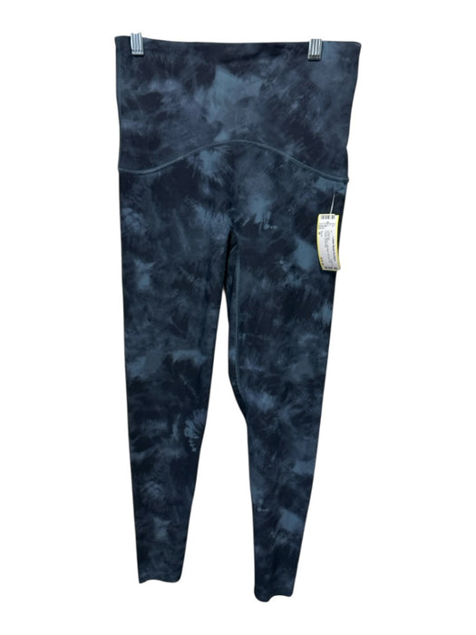 Spanx Size M Blue & Black High Rise Tie Dye Full Length Leggings Blue & Black / M