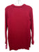 1. State Size XS Red Cotton Blend Knit Long Sleeve Side Slits Sweater Red / XS