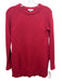 1. State Size XS Red Cotton Blend Knit Long Sleeve Side Slits Sweater Red / XS