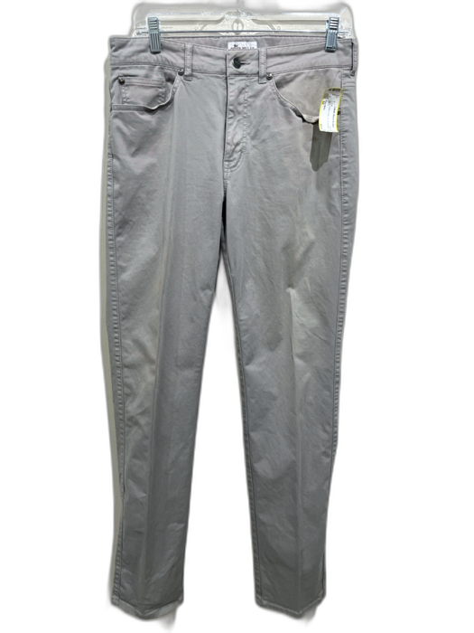 Peter Millar Size 32 Gray Cotton Solid Zip Fly Men's Pants Gray / 32
