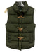 J Crew Size XS Green Synthetic Hook Closure Sleeveless Zip Close Coat Green / XS