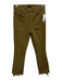 Mother Size 26 Green Cotton Blend Zip & Button Crop Raw Hem Jeans Green / 26