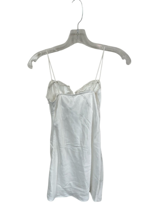 Princess Polly Size 4 White Polyester Spaghetti Strap Sweetheart Neckline Dress White / 4