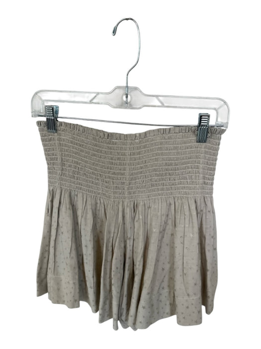 Koch Size M Gray Viscose Smocked stars Shorts Gray / M