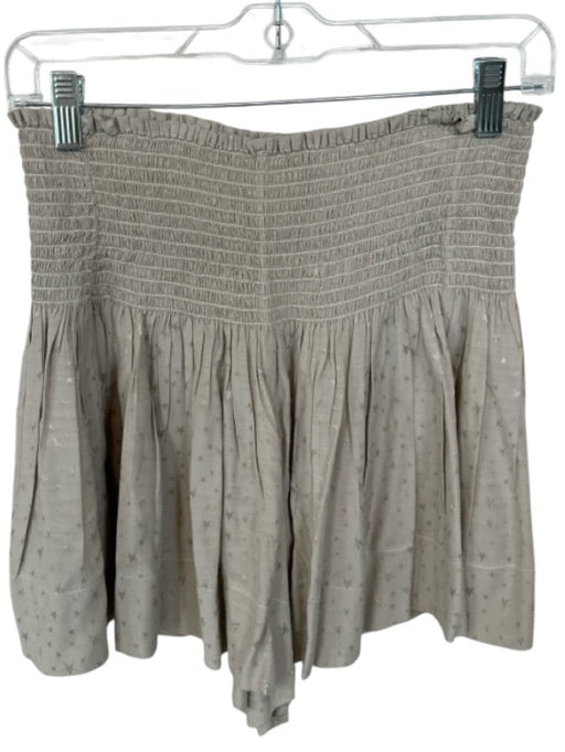 Koch Size M Gray Viscose Smocked stars Shorts Gray / M