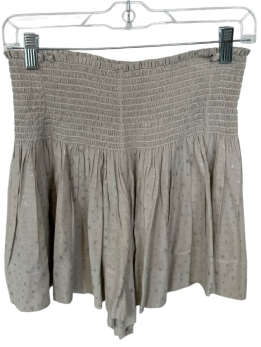 Koch Size M Gray Viscose Smocked stars Shorts Gray / M