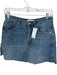We The Free Size 28 Med Dark Wash Cotton Cut off Denim Skirt Med Dark Wash / 28