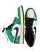 Nike Air Jordan Shoe Size 9 Green & White Leather High Top Athletic Sneakers Green & White / 9