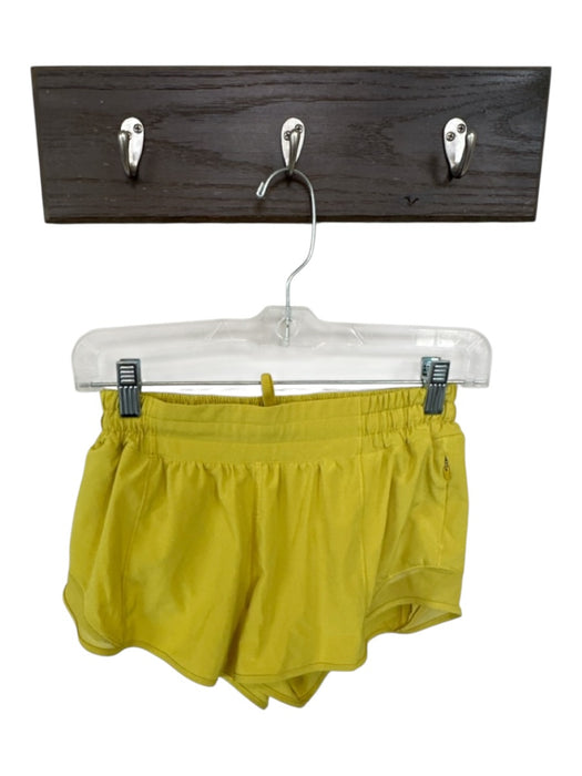Lululemon Size 6 Chartreuse Polyester Blend Elastic Waist Athletic Shorts Chartreuse / 6