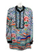 Mary Katrantzou Size 6 White, Orange, Blue, Multi Silk Waves, Clouds Tunic Top White, Orange, Blue, Multi / 6