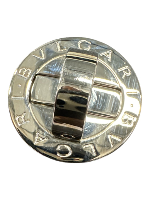 Bvlgari Black Leather Turn Lock Top Handle Bag Black / Medium