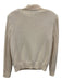 St John Sport Size P Cream White Wool & Rayon High Neck Snowflake Knit Jacket Cream White / P