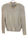 St John Sport Size P Cream White Wool & Rayon High Neck Snowflake Knit Jacket Cream White / P