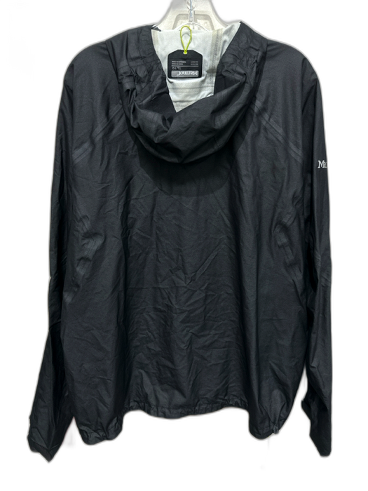 Marmot Size XL Black Synthetic Solid Windbreaker Zip Up Men's Jacket Black / XL