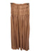 Ulla Johnson Size 0 Rose Gold No Fabric Tag Satin Pleated Maxi Skirt Rose Gold / 0
