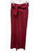 Ulla Johnson Size 0 Red Cotton Denim High Rise Waist tie Flare Leg Jeans Red / 0