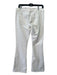 Joe's Size 30 White Cotton Flare Hem Low Rise Jeans White / 30