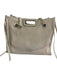 Maje Beige Polypropylene Blend Woven Magnetic Close Gold Tone Hardware Tote Bag Beige