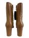 Stuart Weitzman Shoe Size 8.5 B Camel Brown Leather Pointed Toe Booties Camel Brown / 8.5 B