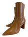 Stuart Weitzman Shoe Size 8.5 B Camel Brown Leather Pointed Toe Booties Camel Brown / 8.5 B