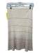 CRÊPERIE Size 2 Pale Yellow Cotton Elastic Waist Striped Textured Skirt Pale Yellow / 2