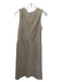 Zucca Size M Beige COTTON & LINEN Drawstring Waist Sleeveless Darted Dress Beige / M
