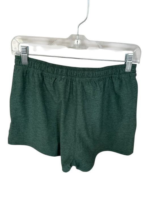 Outdoor Voices Size XS Green Polyester Blend Drawstring Heathered Shorts Green / XS