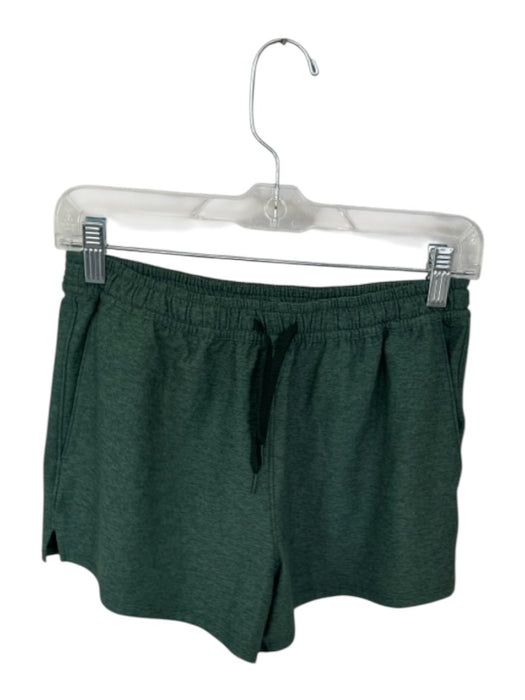 Outdoor Voices Size XS Green Polyester Blend Drawstring Heathered Shorts Green / XS