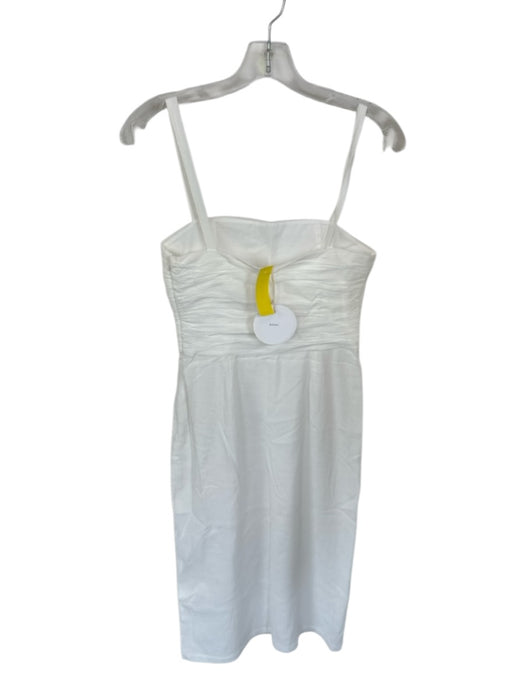 Peony Size Est S White Organic Cotton Spaghetti Strap Crinkle Maxi Dress White / Est S