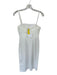 Peony Size Est S White Organic Cotton Spaghetti Strap Crinkle Maxi Dress White / Est S