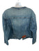 Petite Studio Size S Med Dark Wash Cotton Buttons Cropped Denim Jacket Med Dark Wash / S