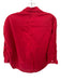 A Shirt Thing Size S Red Cotton Long Sleeve Half Button Collar Top Red / S
