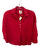 A Shirt Thing Size S Red Cotton Long Sleeve Half Button Collar Top Red / S