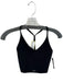 Set Active Size S Black Nylon Blend Racerback Ribbed Sports Bra Athletic Top Black / S