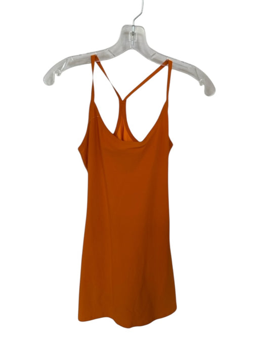 Outdoor Voices Size XS Orange Nylon Blend Racerback Built - In Shorts Dress Orange / XS