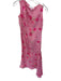 Escada Size 36 Pink & Taupe Silk Sleeveless Flowers Maxi Dress Pink & Taupe / 36