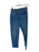 Djerf Avenue Size 28 Med Dark Wash Cotton High Waist Straight Leg Jeans Med Dark Wash / 28