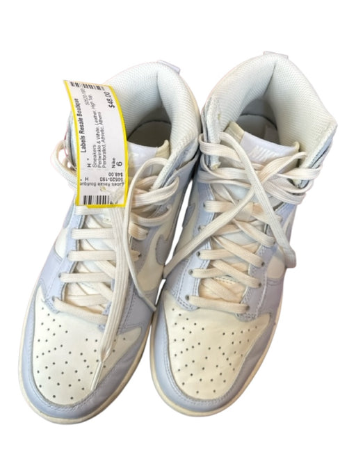 Nike Shoe Size 6 Periwinkle & White Leather High Top Perforated Sneakers Periwinkle & White / 6