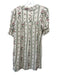 Reformation Size S Cream White, Pink & Green Viscose Blend Floral Stripe Dress Cream White, Pink & Green / S